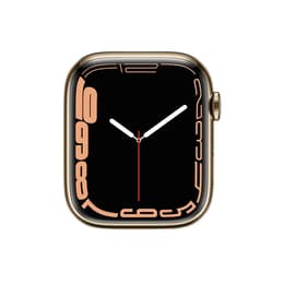 Apple Watch Series 7 41mm - GPS + Cellularモデル - ステンレススチール ゴールド ケース- バンド無し