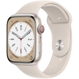 Apple Watch Series 8 45mm - GPS + Cellularモデル - アルミニウム スターライト ケース- スポーツバンド