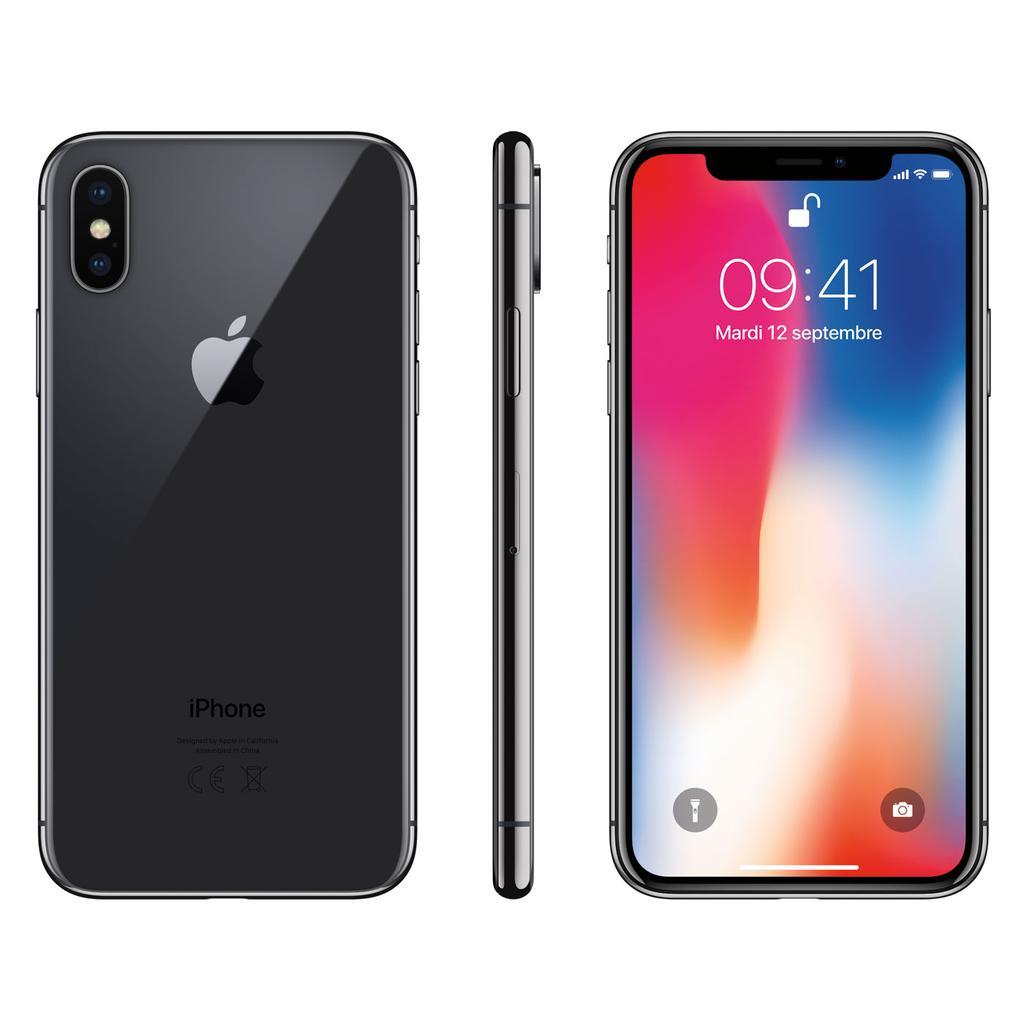 未使用 iPhone X 64GB SIMフリー スペースグレイ 付属品356741089235815 - smartemon.com